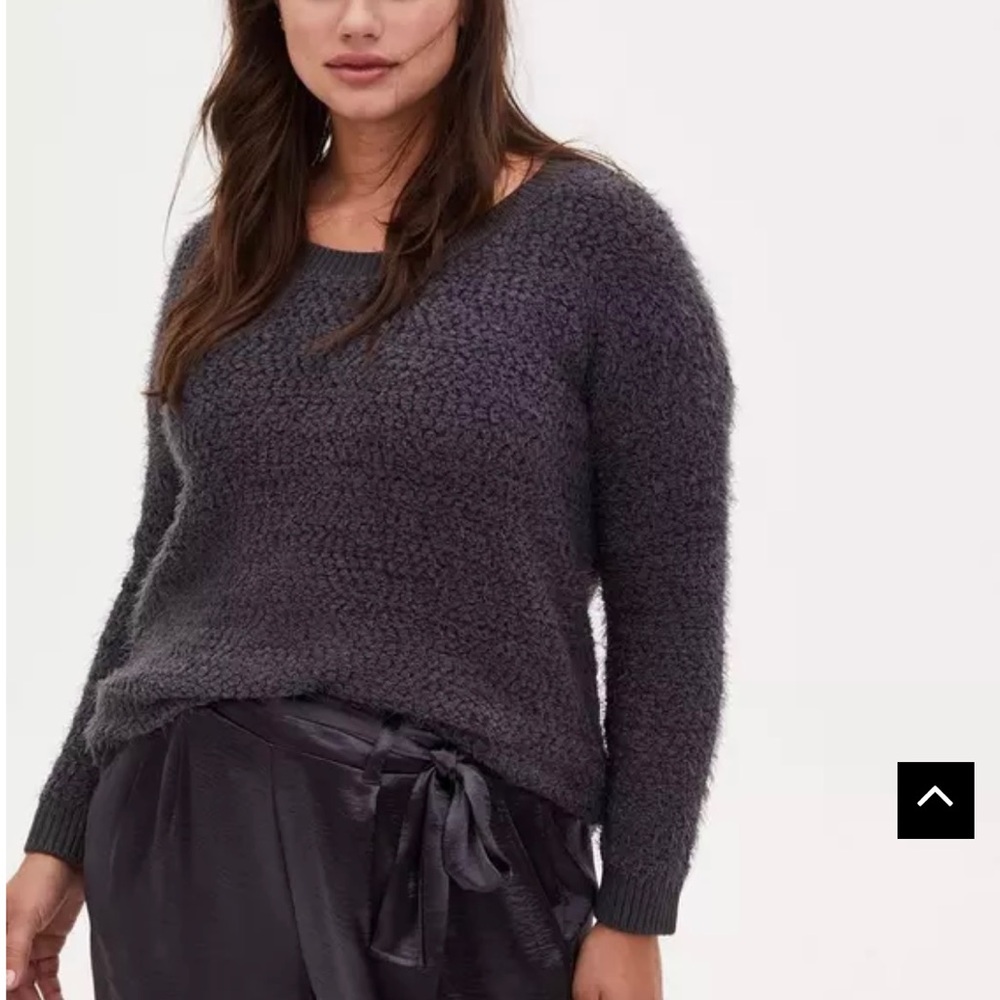 Torrid Popcorn Pullover Drop Shoulder Sweater